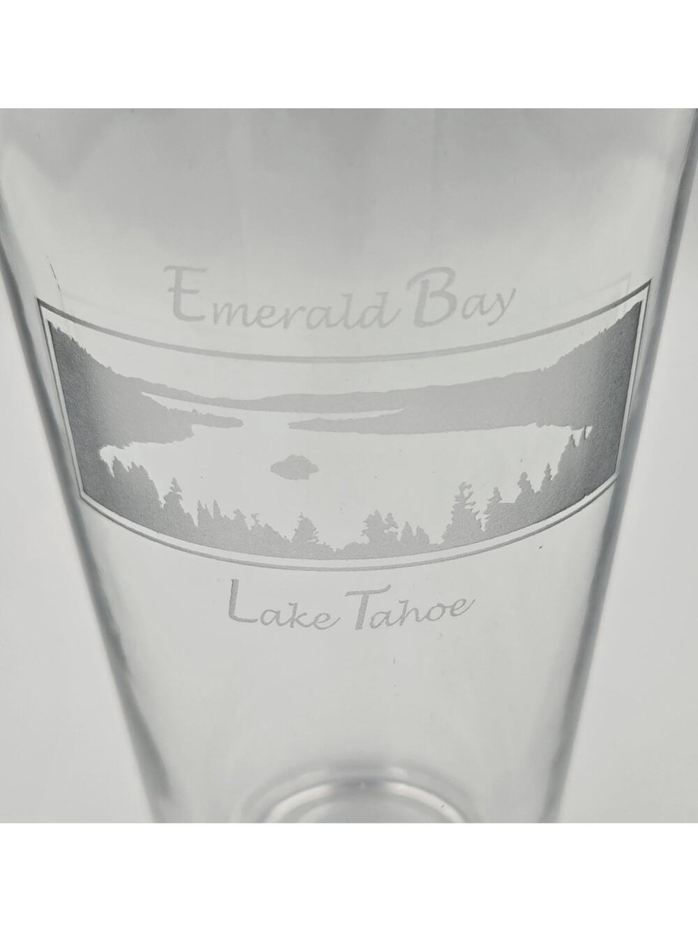 Emerald Bay Lake Tahoe Glass Tumbler Souvenir Cocktail Drink Glass